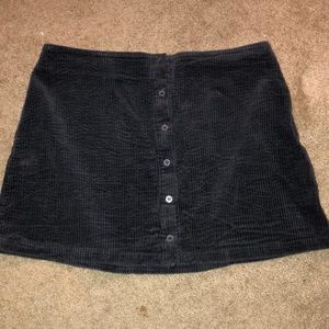Corduroy navy blue skirt